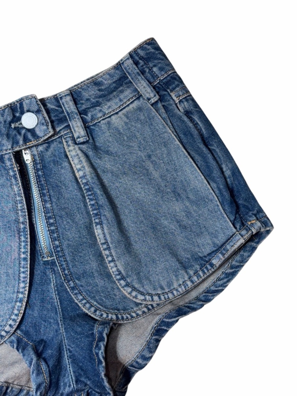 Free People We the Free Prince Street Micro Denim Shorts Womans 26 - Picture 4 of 8